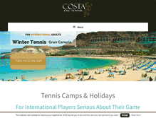 Tablet Screenshot of costa-del-tennis.com